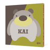 Cuddly Bear Modern Bamboo Art - Split Pea Soup