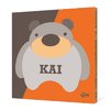 Cuddly Bear Modern Bamboo Art - Mandarin Orange