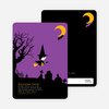 Wicked Witch Halloween Party Invitations - Purple
