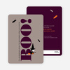 Wicked Witch Halloween Party Invitations - Taupe Gray