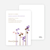 Wild Flower Invitation and Announcement - Forest Green