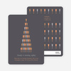 Wine Glasses and Champagne Bottles Party Invitations - Coal