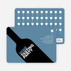 Wine Party Invitation - Pale Blue