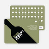 Wine Party Invitation - Taupe