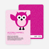Wise Owl Baby Shower Invitations - Fuchsia
