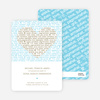 Words of Love Save the Date Cards - Khaki