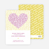 Words of Love Save the Date Cards - Amethyst