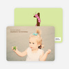 Worm Modern 1st Birthday Invitation - Pink