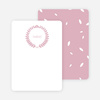 Wreath Personalized Stationery - Pink