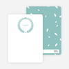 Wreath Personalized Stationery - Blue