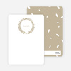 Wreath Personalized Stationery - Brown