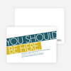 You Should Be Here Party Invitations - Cobalt Blue
