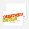 You Should Be Here Party Invitations - Tangerine