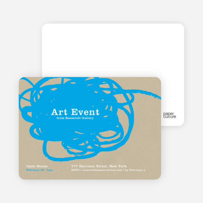 Abstract Brush Invitations - Deep Sky