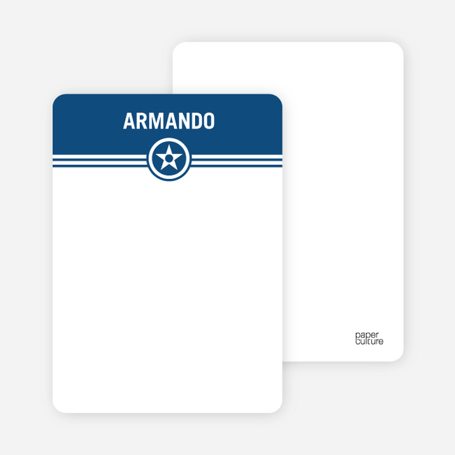 Bold Star Stationery - Navy