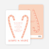 Candy Cane Celebration Holiday Invitation - Cinnamon