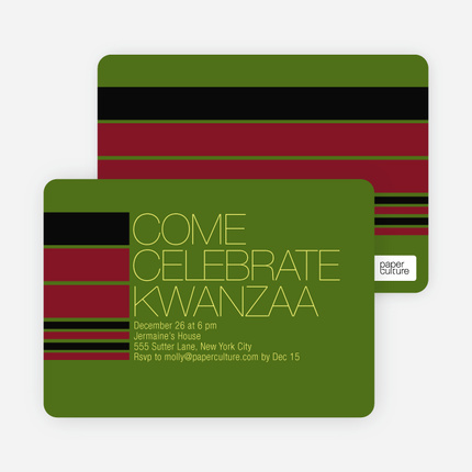Celebrate Kwanzaa - Chartreuse