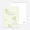 Elegant Leaves Bridal Shower Invitations - Honeydew