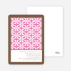 Geo Pattern Bridal Shower Invitations - Lipstick