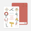 Holiday Icons Holiday Invitations - Gold