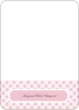 Gingham Stationery - Baby Pink