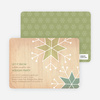 Let It Snow Snowflake Holiday Party Invitations - Lemongrass