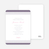 Lovely Lace Bridal Shower Invitations - Purple Tulip