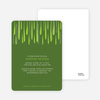 Mod Raindrop Shower Bridal Shower Invitations - Kale
