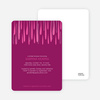 Mod Raindrop Shower Bridal Shower Invitations - Fuchsia