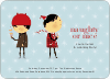Naughty or Nice Holiday Party Invitations - Glacier