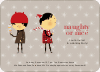 Naughty or Nice Holiday Party Invitations - Ash