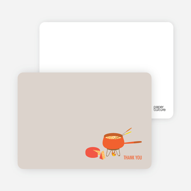 Note Cards: ‘Fondue Party’ cards. - Carrot