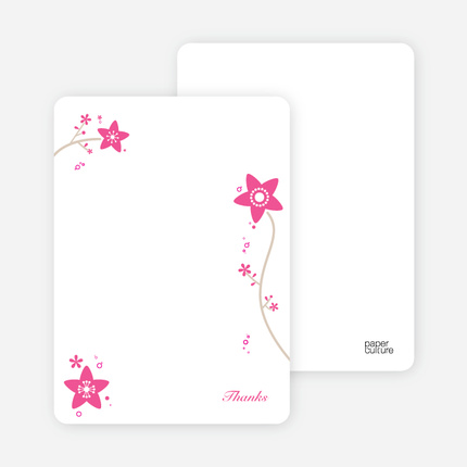 Floral Invitation - Pink