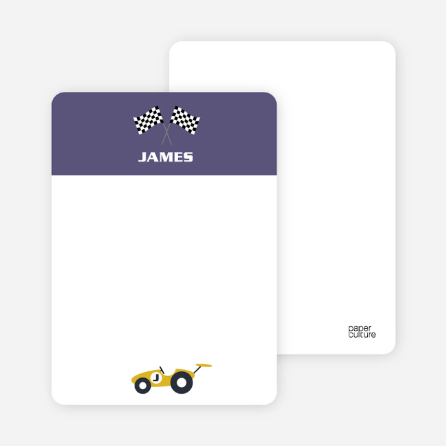 Notecards for the ‘Start Your Engines’ cards. - Slate Purple