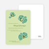 Orchid Bridal Shower Invitations - Apple Green