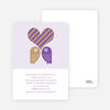 Owls in Love Bridal Shower Invitations - Grape