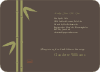 Bamboo Zen Bridal Shower Invitations - Charcoal