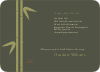 Bamboo Zen Bridal Shower Invitations - Khaki