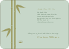 Bamboo Zen Bridal Shower Invitations - Mint Green