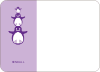 Stacked Penguins - Lavender