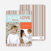 Peace Love and Merry Everything Holiday Photo Cards - Carrot