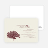 Peacock Bridal Shower Invitations - Burgundy