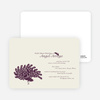 Peacock Bridal Shower Invitations - Plum