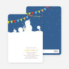 Penguin Building Frosty the Snowman - Cadet Blue