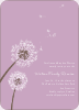 Dandelion Party Invitations - Lavender