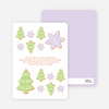 Snowflake Cookie Holiday Invitation - Lavender