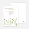 Spring Beauty Flower Bridal Shower Invitations - Magenta