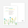 Spring Beauty Flower Bridal Shower Invitations - Teal