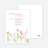 Spring Beauty Flower Bridal Shower Invitations - Persimmon Orange