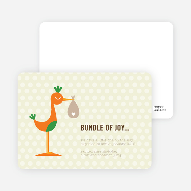baby announcement stationery